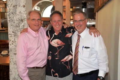 Hollins, Raybin and Weissman at Vince Wyatt's going away party