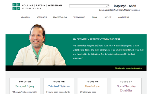 New Nashville law firm website
